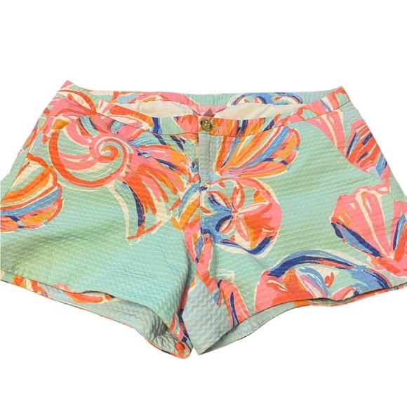 Lily Pulitzer Adie Shorts Minty fresh on the rocks shorts - Picture 1 of 9